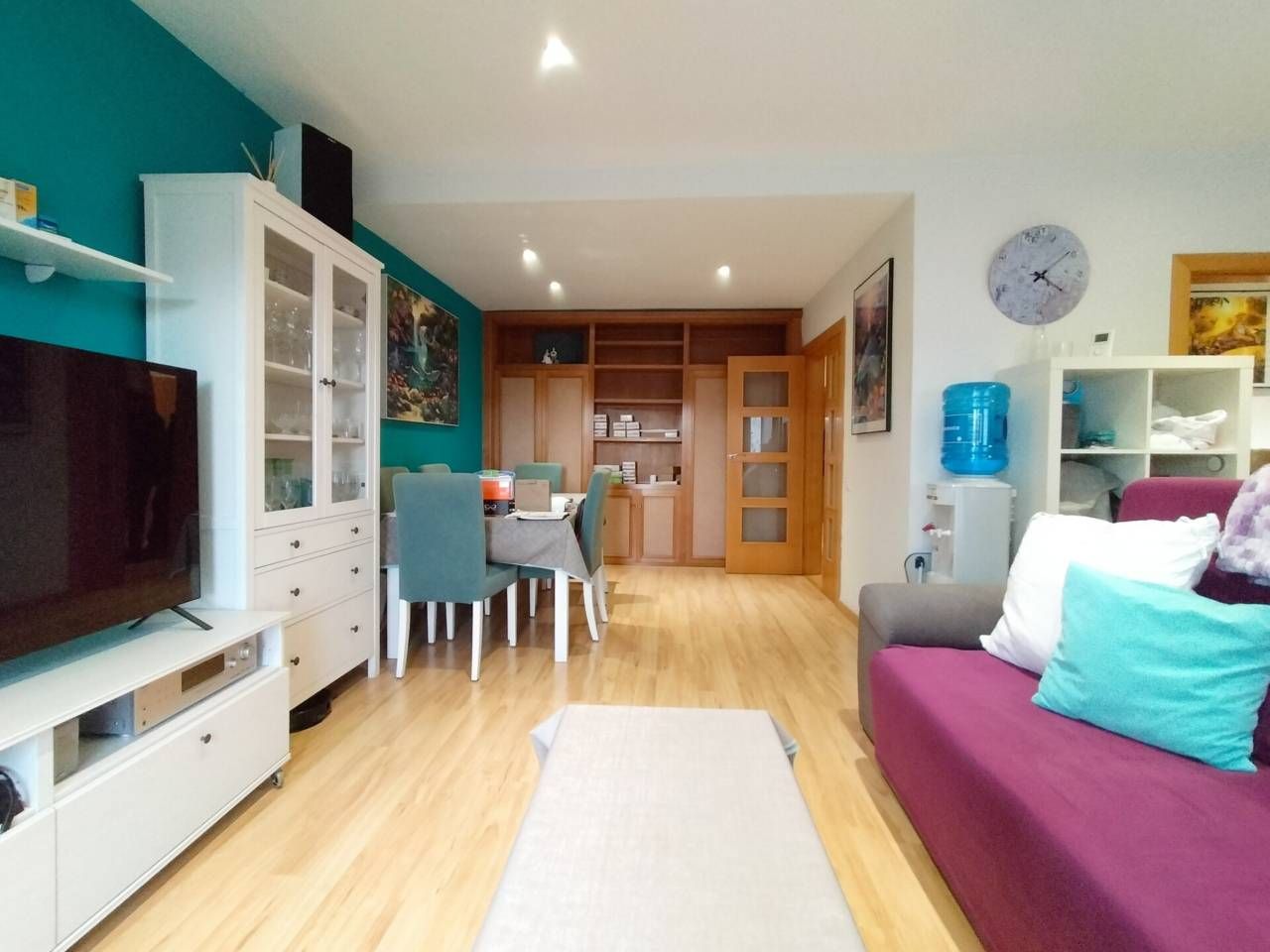 Living room of Flat for sale in Terrassa  with Air Conditioner, Heating and Parquet flooring