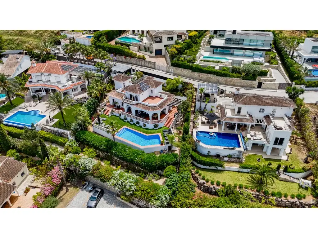 Vista exterior de Casa o chalet de alquiler en Jávea / Xàbia con Aire acondicionado, Jardín privado y Piscina