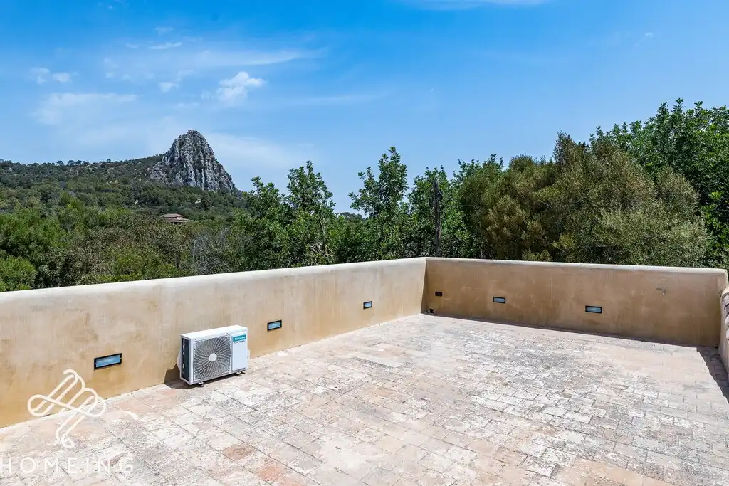 Terrace of Country homes for rent in Llucmajor  with Air Conditioner, Private garden and Swimming Pool