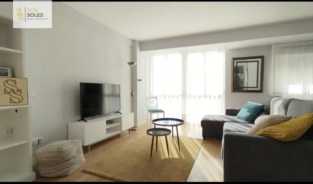 Sala de estar de Piso de alquiler en Santander con Calefacción, Terraza y Amueblado