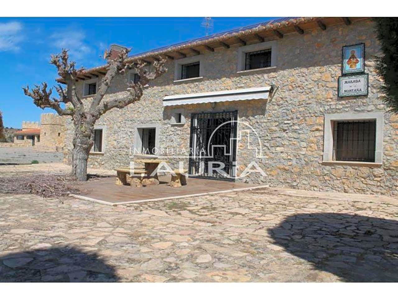 Exterior view of Country house for sale in  Teruel Capital  with Heating, Private garden and Terrace