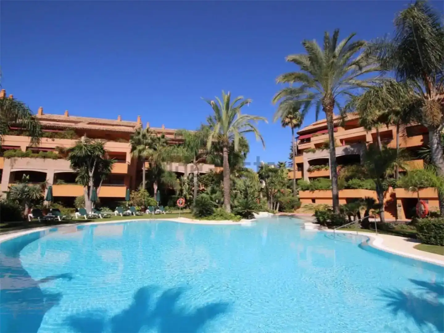 Exterior view of Flat for rent in Marbella  with Air Conditioner, Swimming Pool and Balcony