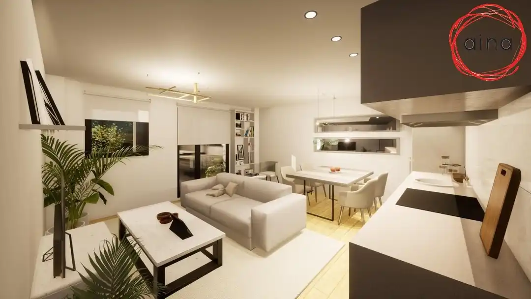 Sala de estar de Piso en venta en Beriáin con Calefacción, Jardín privado y Amueblado