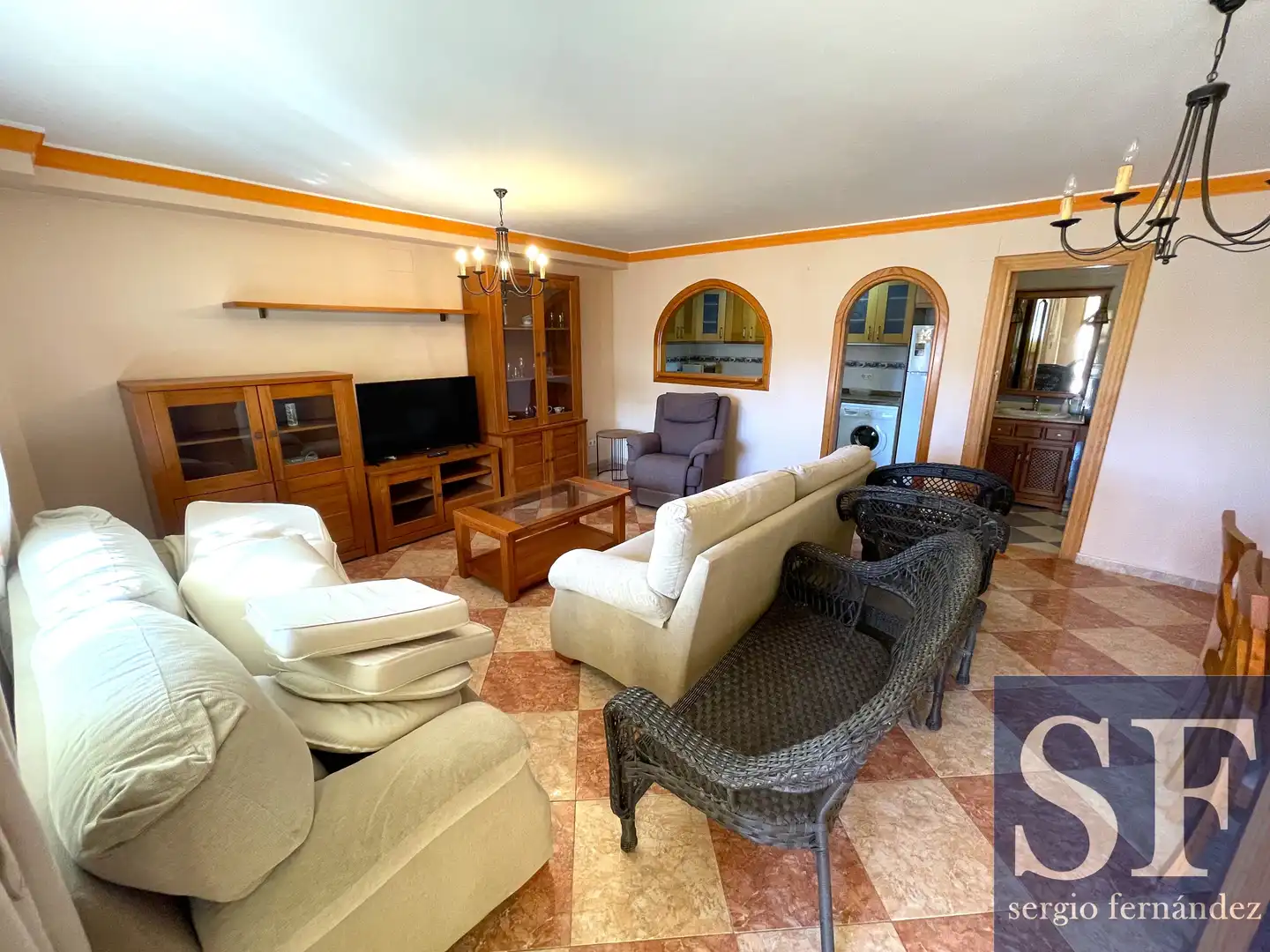 Sala de estar de Apartamento en venta en Cómpeta