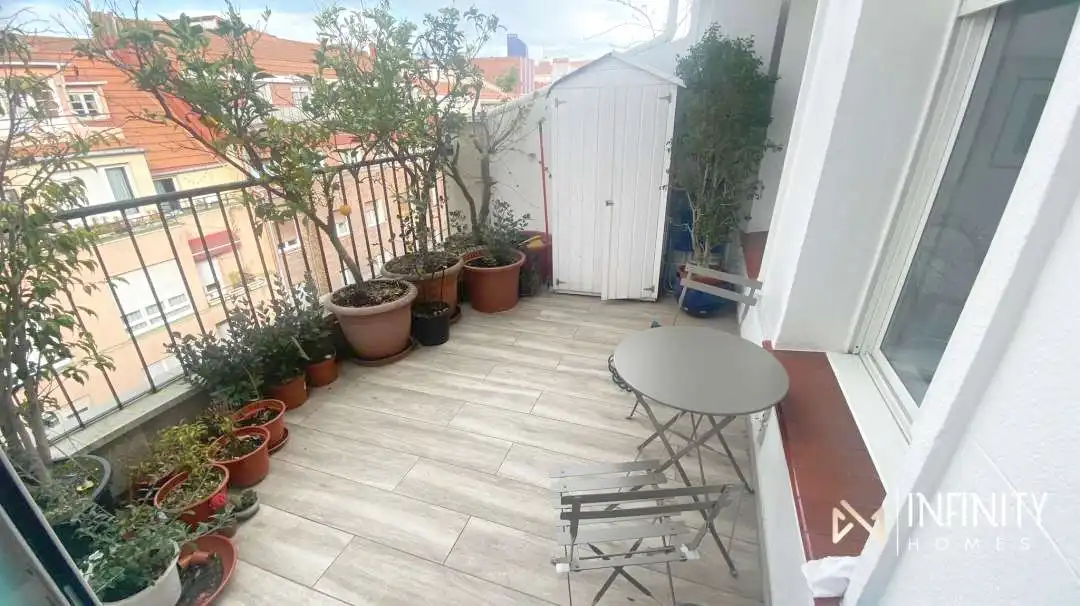 Terraza de Piso de alquiler en Bilbao  con Calefacción y Terraza