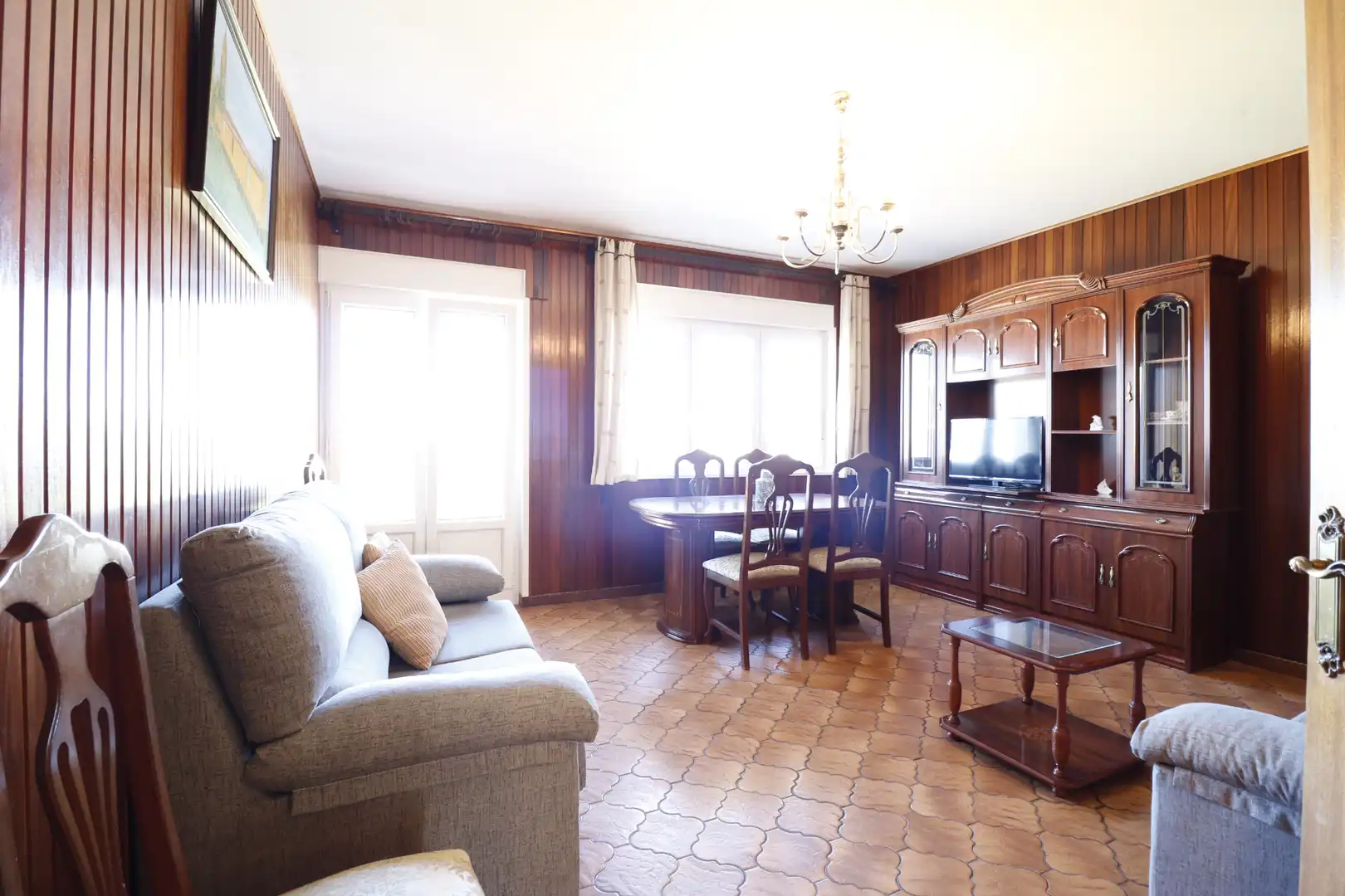 Living room of Houses for sale in Carnota  with Private garden, Terrace and Furnished