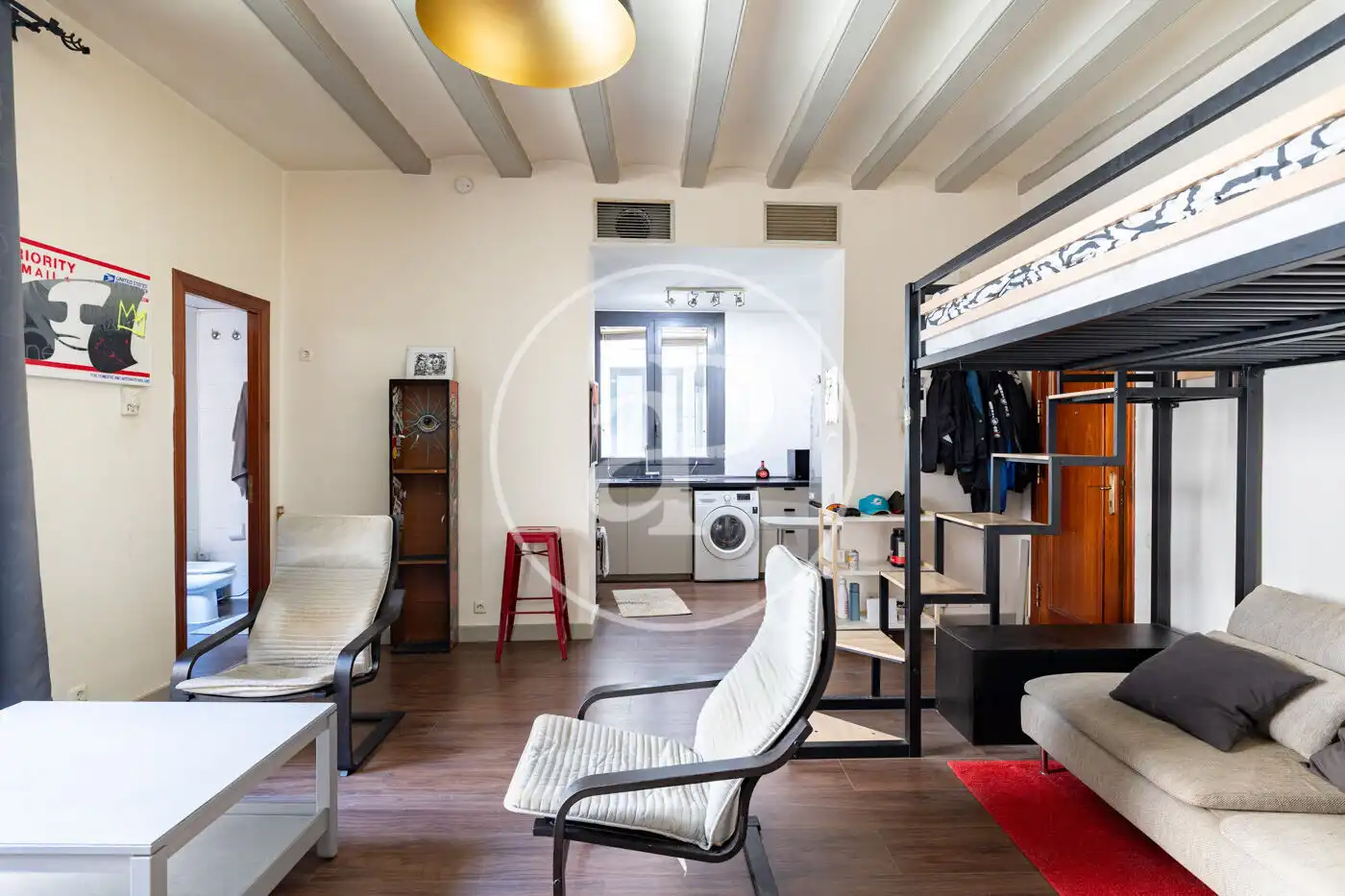 Sala d'estar de Pis en venda en Barcelona amb Aire condicionat i Calefacció