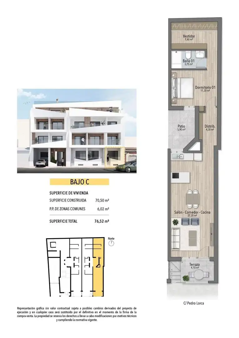 Apartment with pool for sale in Playa del Cura, imagen 12