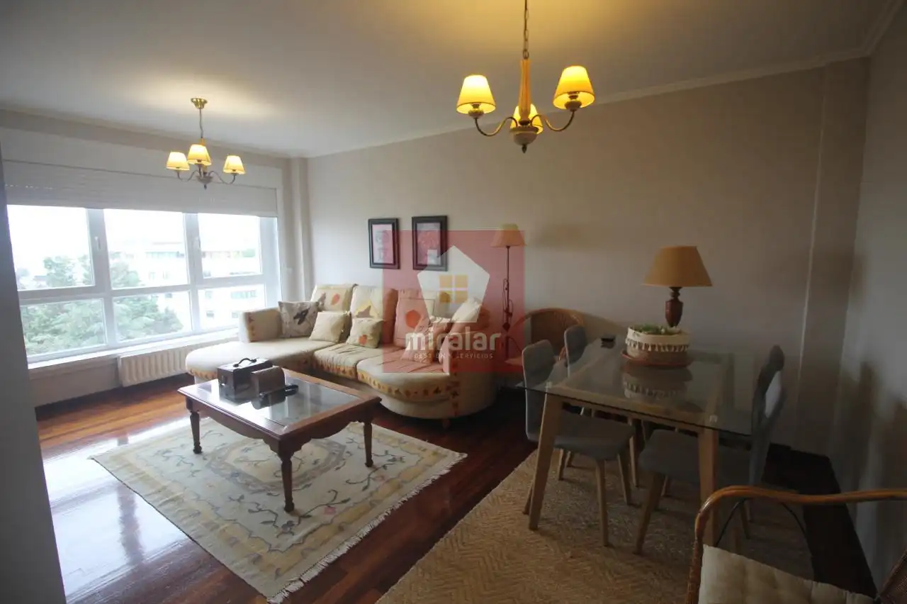 Living room of Flat for sale in Vigo   with Heating, Parquet flooring and Storage room