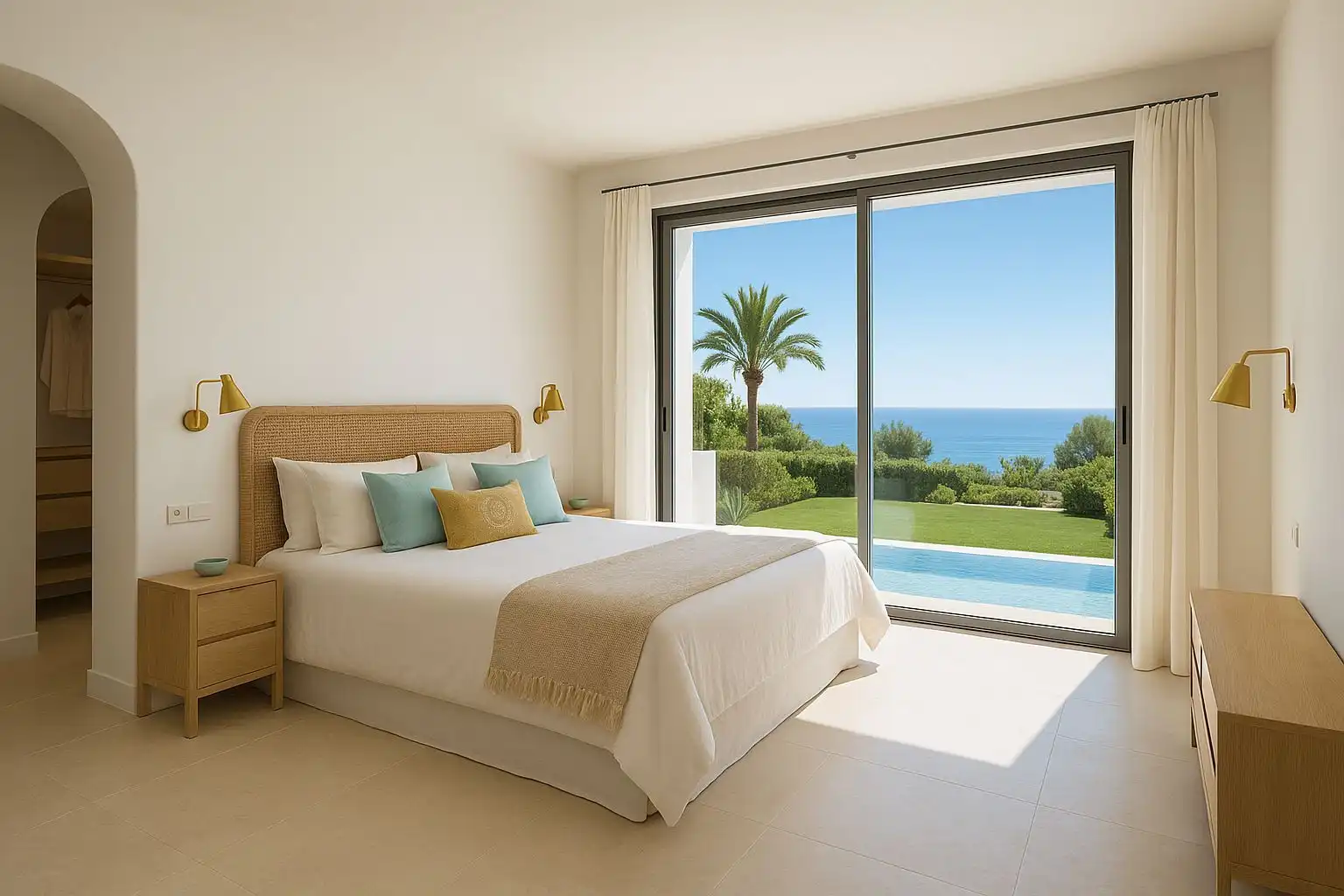 Bedroom of Houses for sale in Jávea / Xàbia  with Air Conditioner, Storage room and Swimming Pool