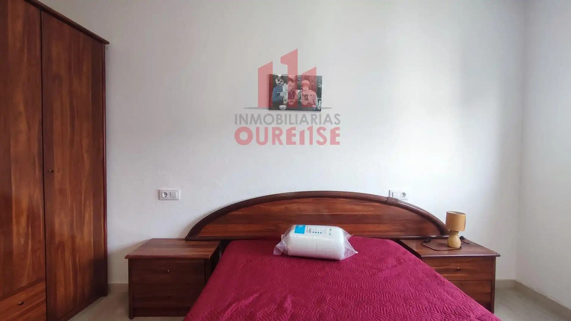Schlafzimmer von Wohnung zur Miete in Ourense Capital  mit Heizung, Möbliert und Balkon