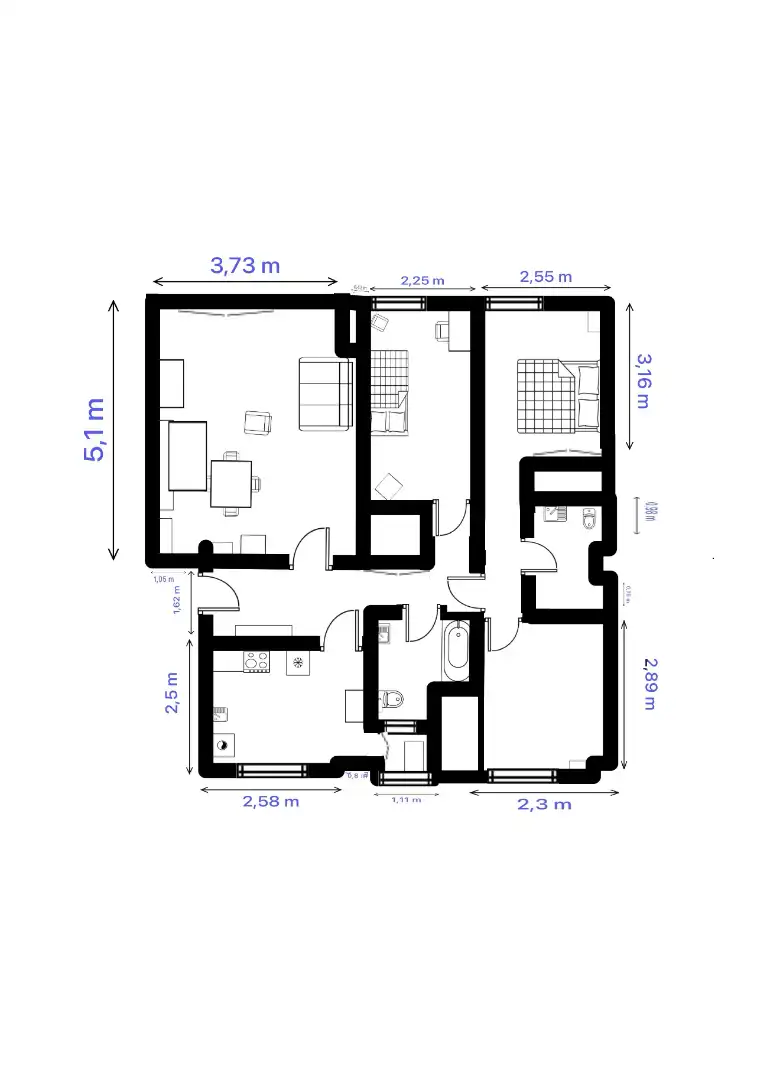 Piso en venta en Santa Marta de Tormes con Calefacción y Parquet