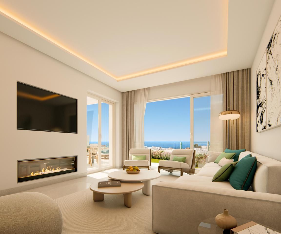 Living room of House or chalet for sale in Mijas  with Air Conditioner, Heating and Private garden