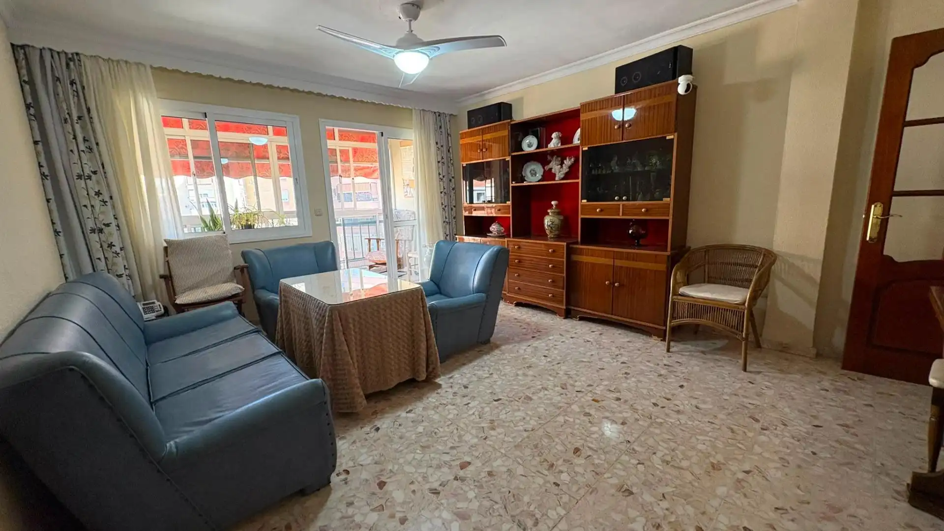 Sala de estar de Piso en venta en Málaga con Aire acondicionado y Terraza