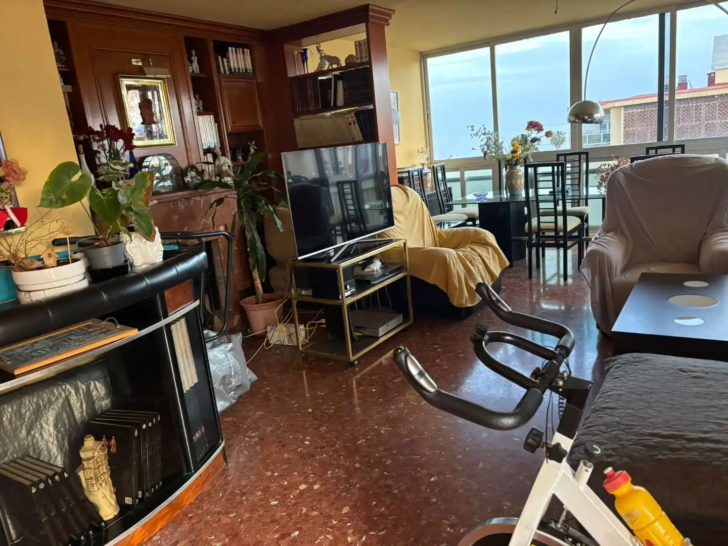 Sala de estar de Ático en venta en Málaga con Aire acondicionado, Terraza y Piscina