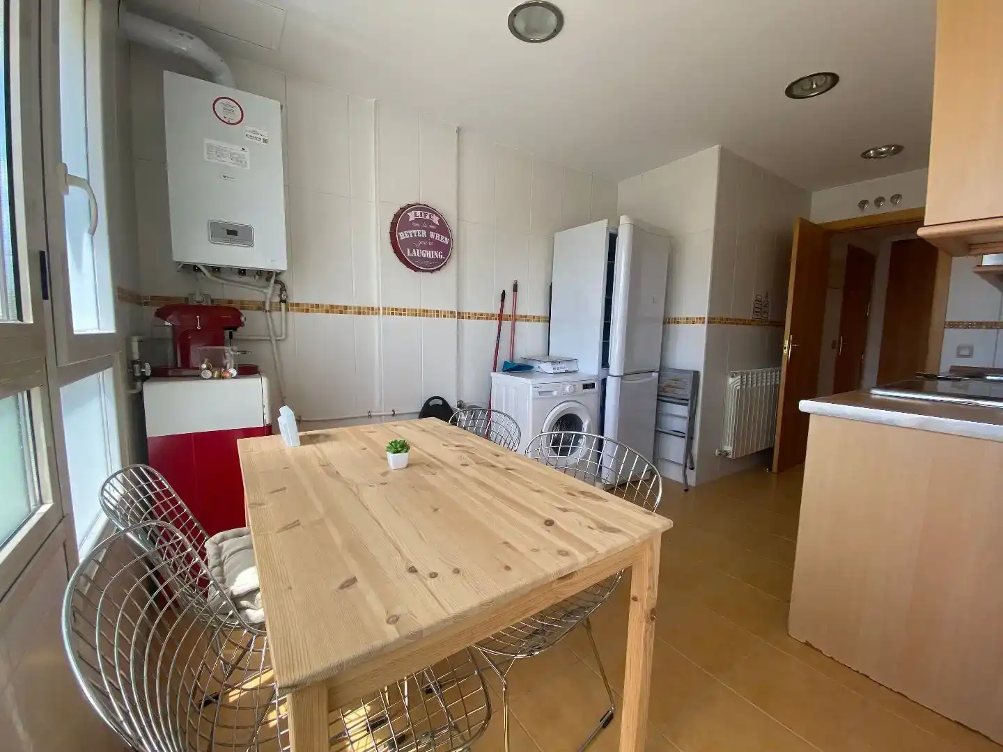 Küche von Wohnung zur Miete in Las Rozas de Madrid mit Klimaanlage, Privatgarten und Parkett