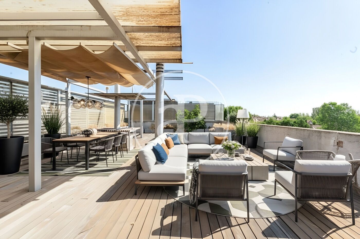 Terrace of Attic for sale in La Moraleja  with Air Conditioner, Heating and Private garden