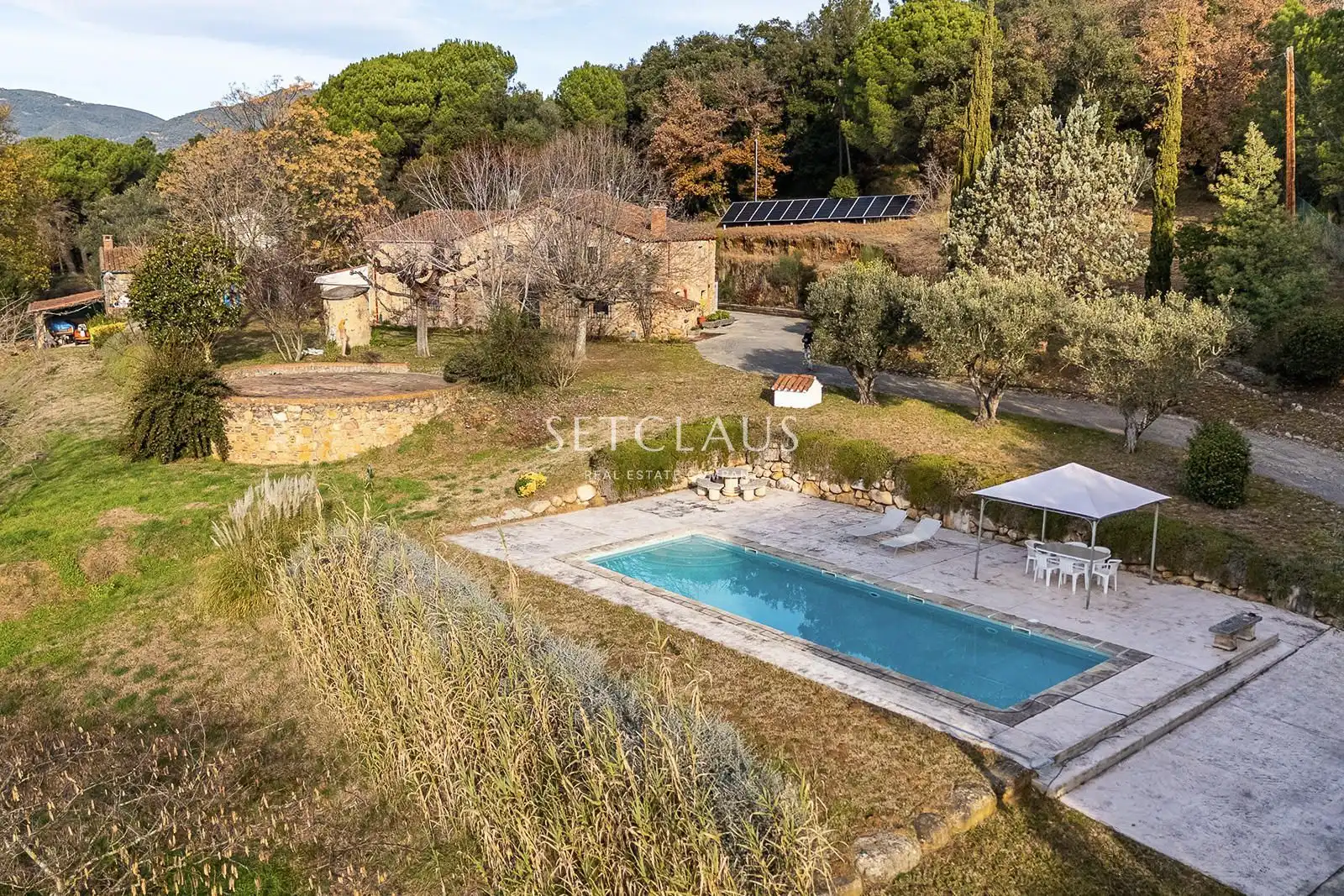Jardín de Finca rústica en venta en Sant Feliu de Buixalleu con Aire acondicionado, Calefacción y Terraza
