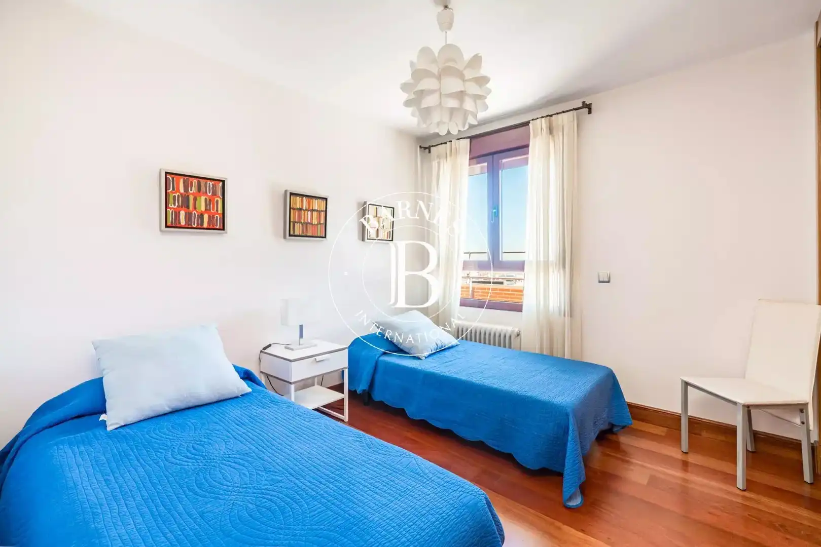 Schlafzimmer von Wohnung zur Miete in Madrid mit Klimaanlage, Heizung und Terrasse