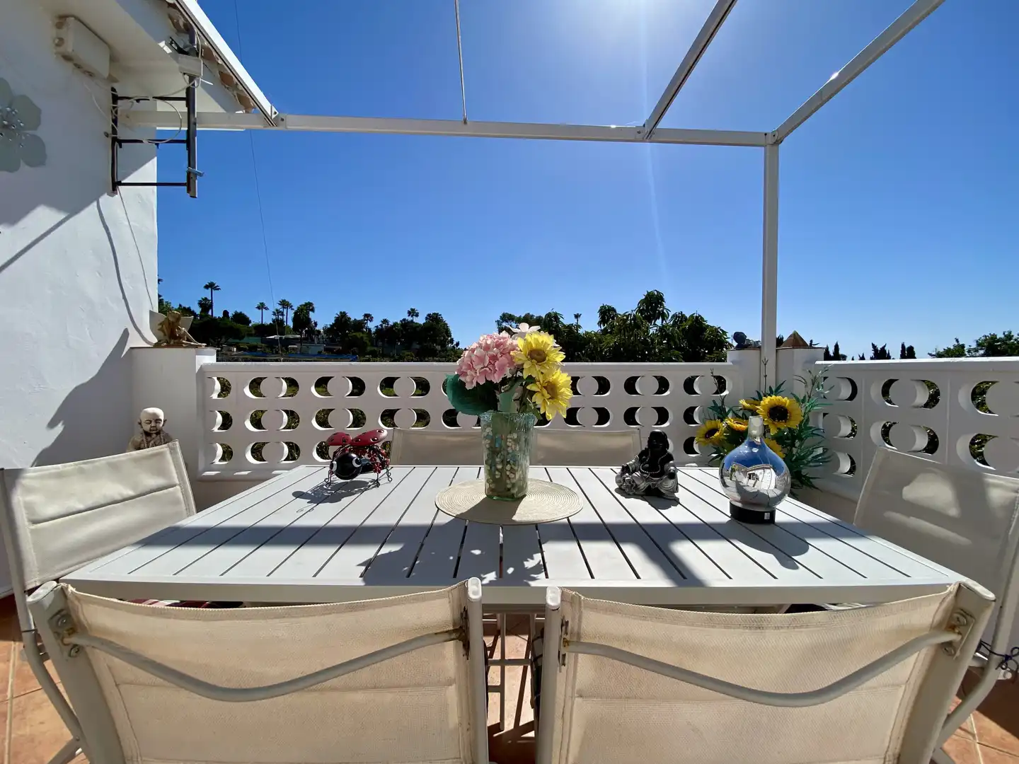 Terrace of Country homes for sale in Estepona  with Air Conditioner, Private garden and Terrace