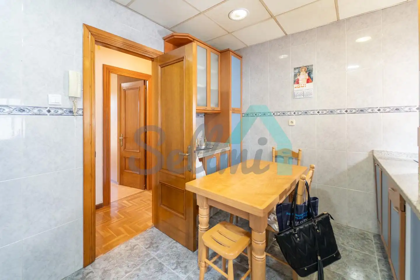 Küche von Wohnung zum Verkauf in Oviedo  mit Heizung, Parkett und Terrasse
