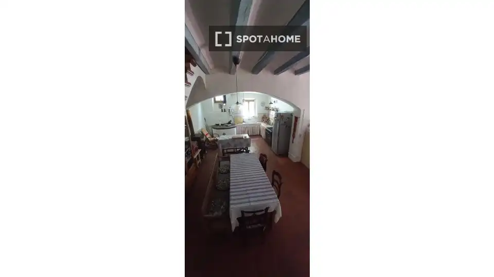 Kitchen of Flat for share in Teià  with Air Conditioner, Heating and Furnished