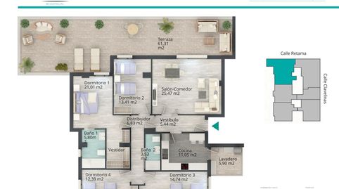 Foto 2 von Dachboden zum Verkauf in Ciudad Jardín, Badajoz Capital