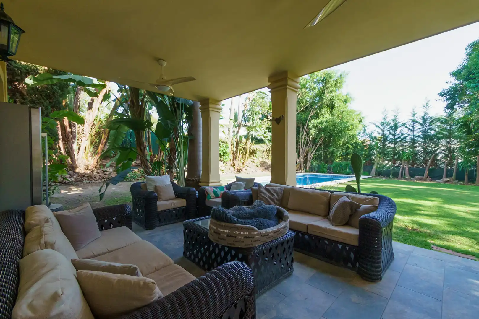 Terraza de Casa o chalet en venta en Marbella con Aire acondicionado, Jardín privado y Terraza