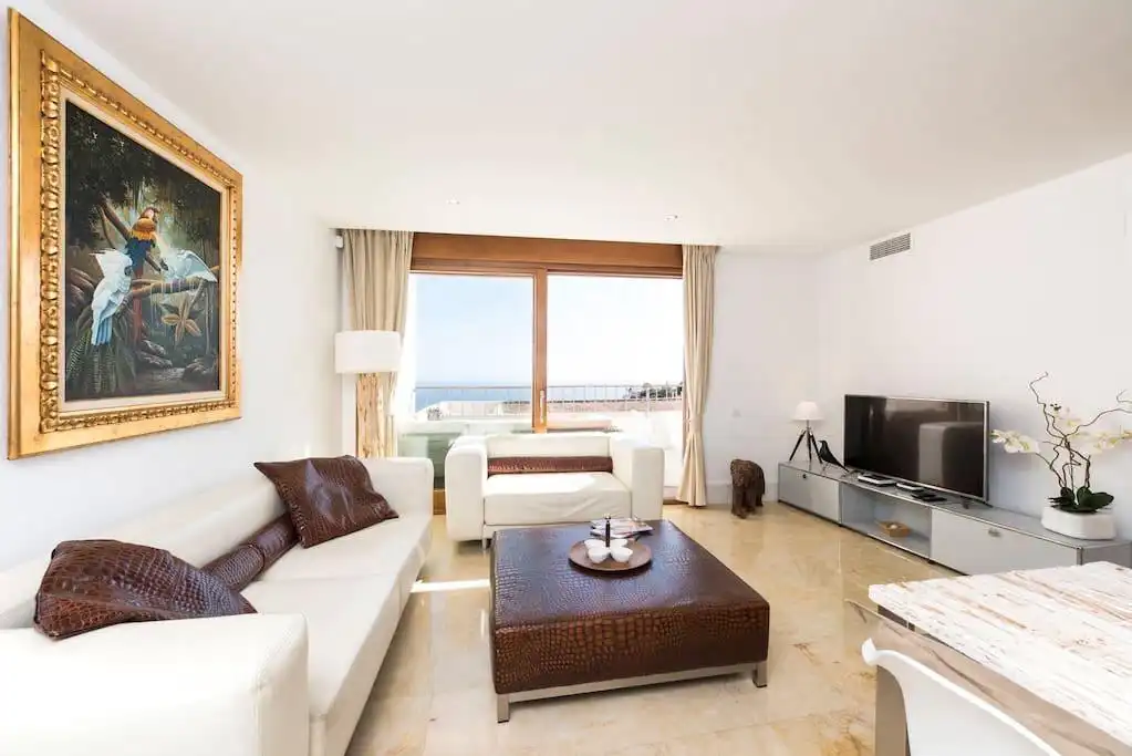 Living room of Duplexes for rent in Marbella  with Air Conditioner, Heating and Terrace