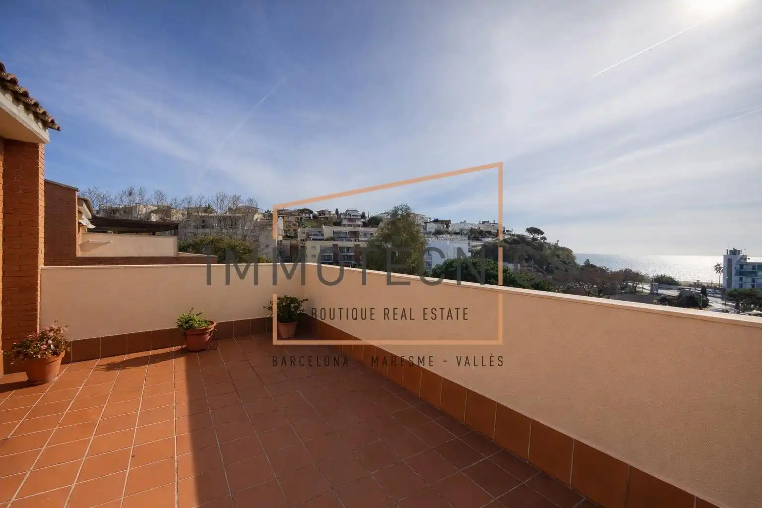 Terrace of Detached homes for sale in Canet de Mar  with Air Conditioner, Heating and Private garden