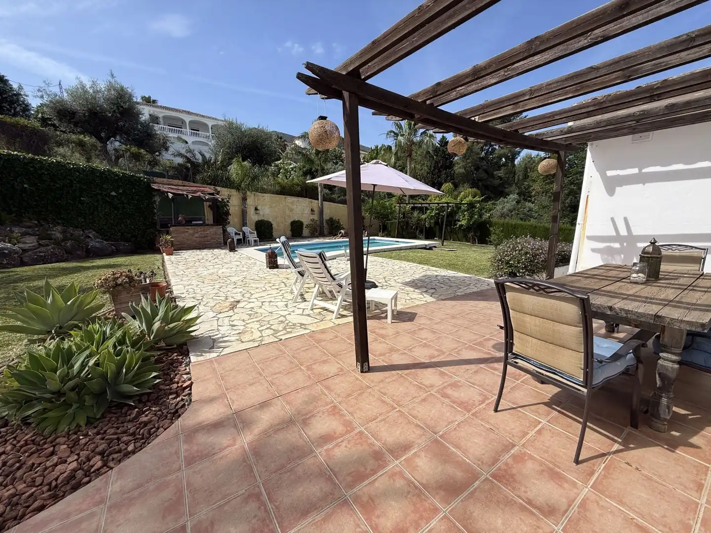 Terrace of Country homes for sale in Alhaurín El Grande  with Air Conditioner, Storage room and Swimming Pool