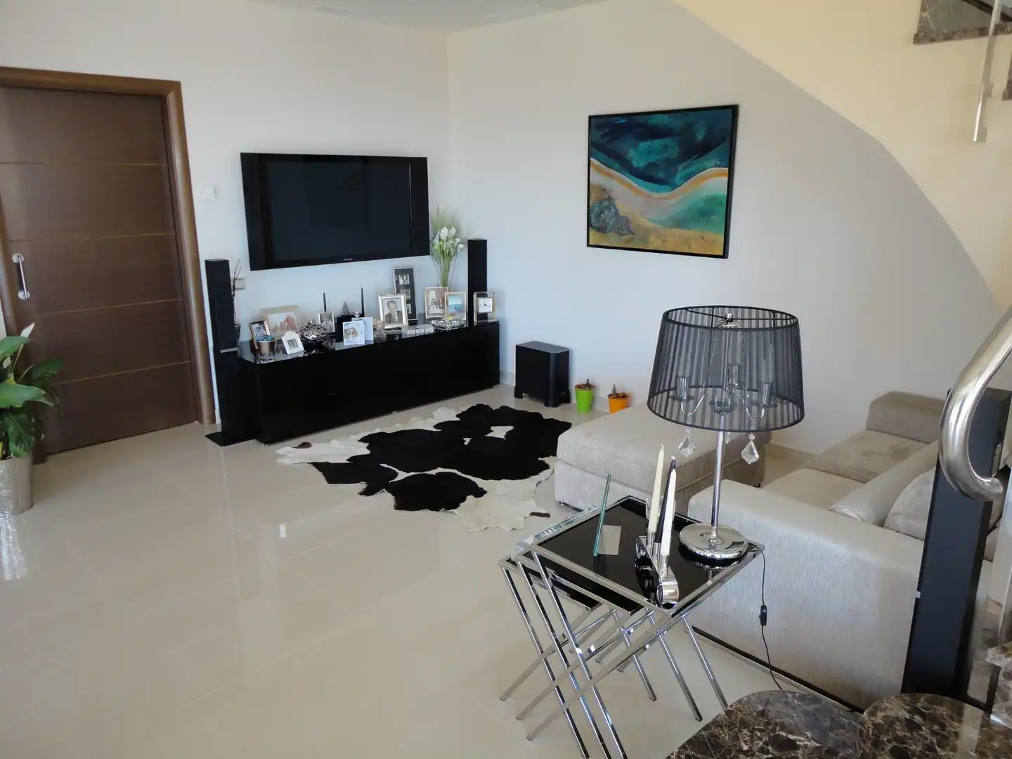 Wohnzimmer von Haus oder Chalet zum Verkauf in Cunit mit Klimaanlage, Heizung und Privatgarten
