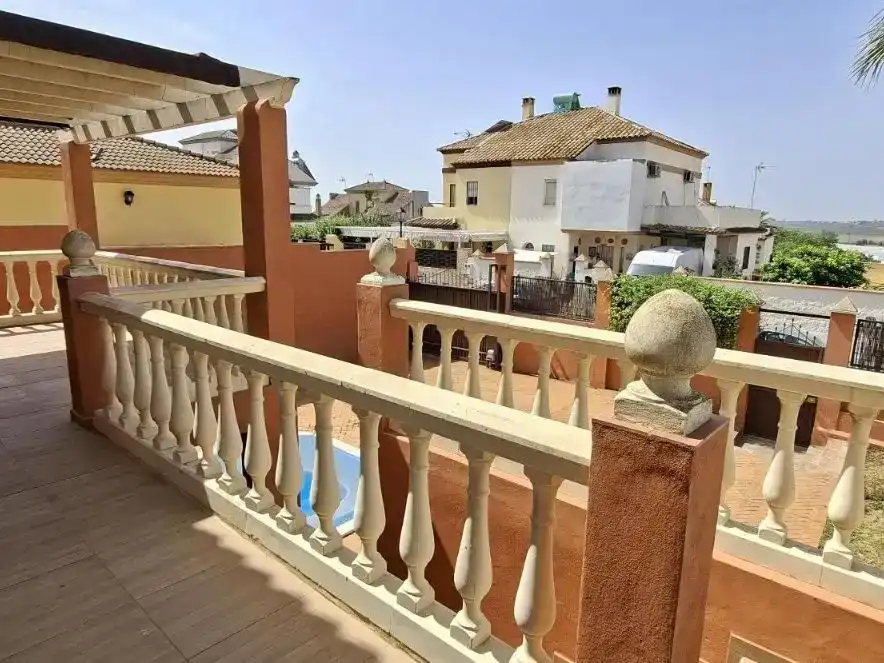 Terraza de Casa o chalet en venta en Salteras con Aire acondicionado, Piscina y Balcón