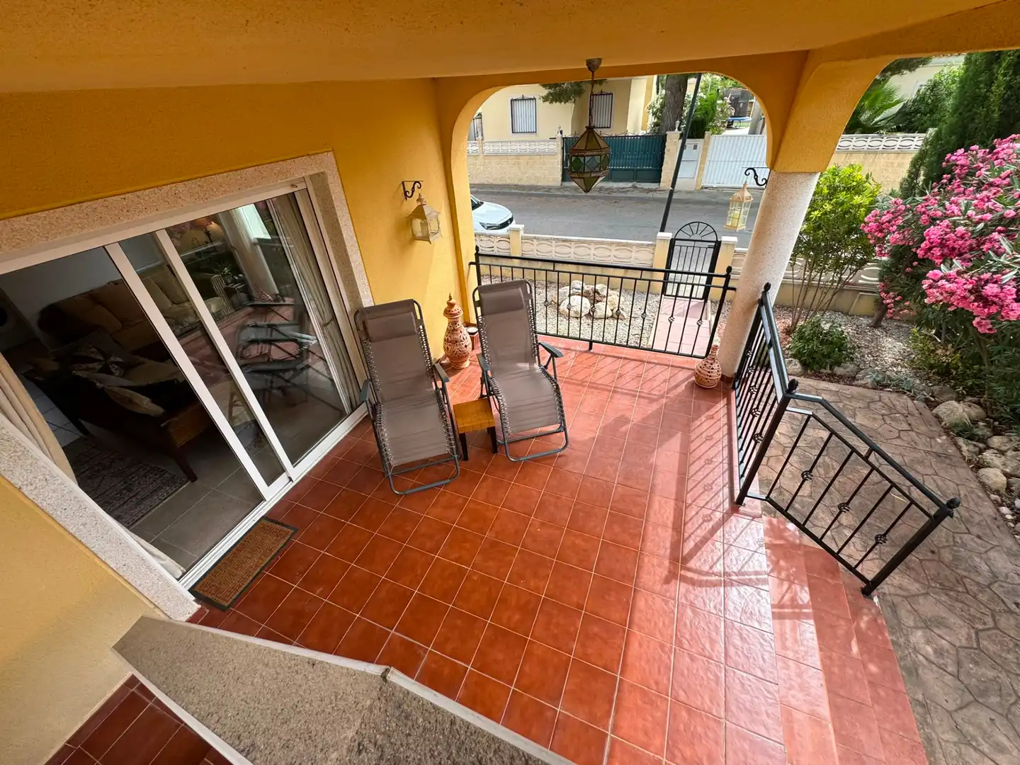 Terrace of Houses for sale in Castalla  with Private garden, Terrace and Furnished