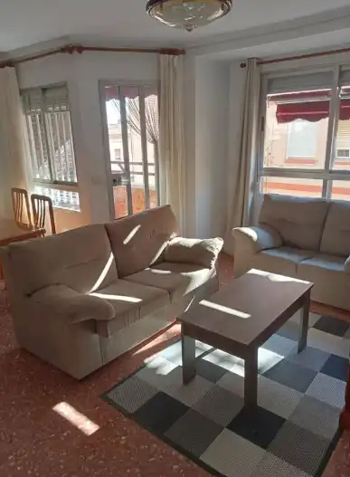 Living room of Flat for rent in Puçol  with Air Conditioner, Furnished and Oven