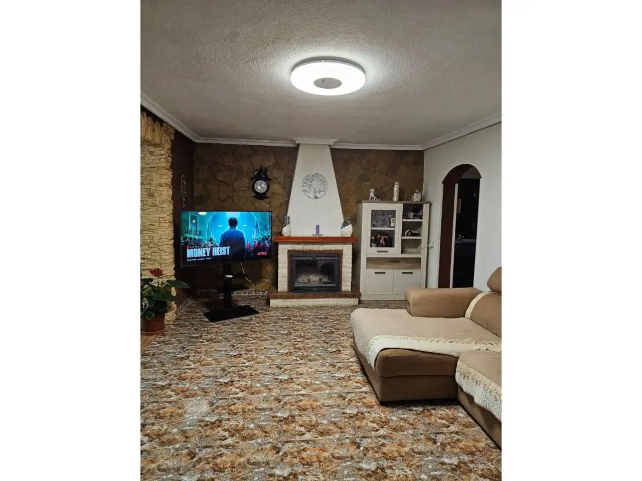 Sala d'estar de Casa o xalet en venda en Alicante / Alacant amb Aire condicionat, Calefacció i Jardí privat
