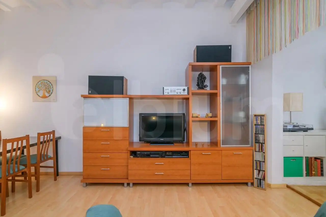 Wohnzimmer von Wohnung zum Verkauf in Barcelona mit Heizung, Parkett und Terrasse