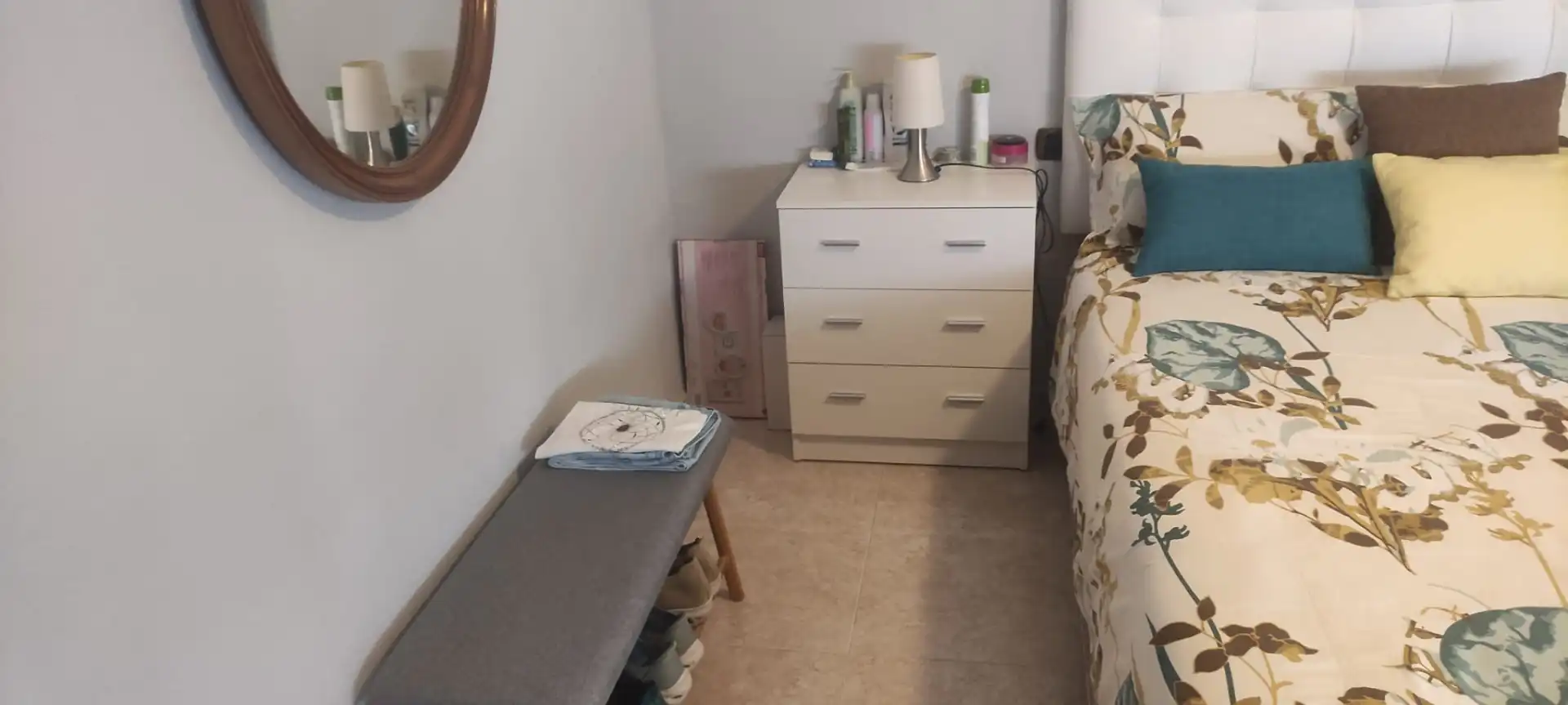 Schlafzimmer von Wohnung zum Verkauf in Burriana / Borriana mit Klimaanlage, Möbliert und Ofen