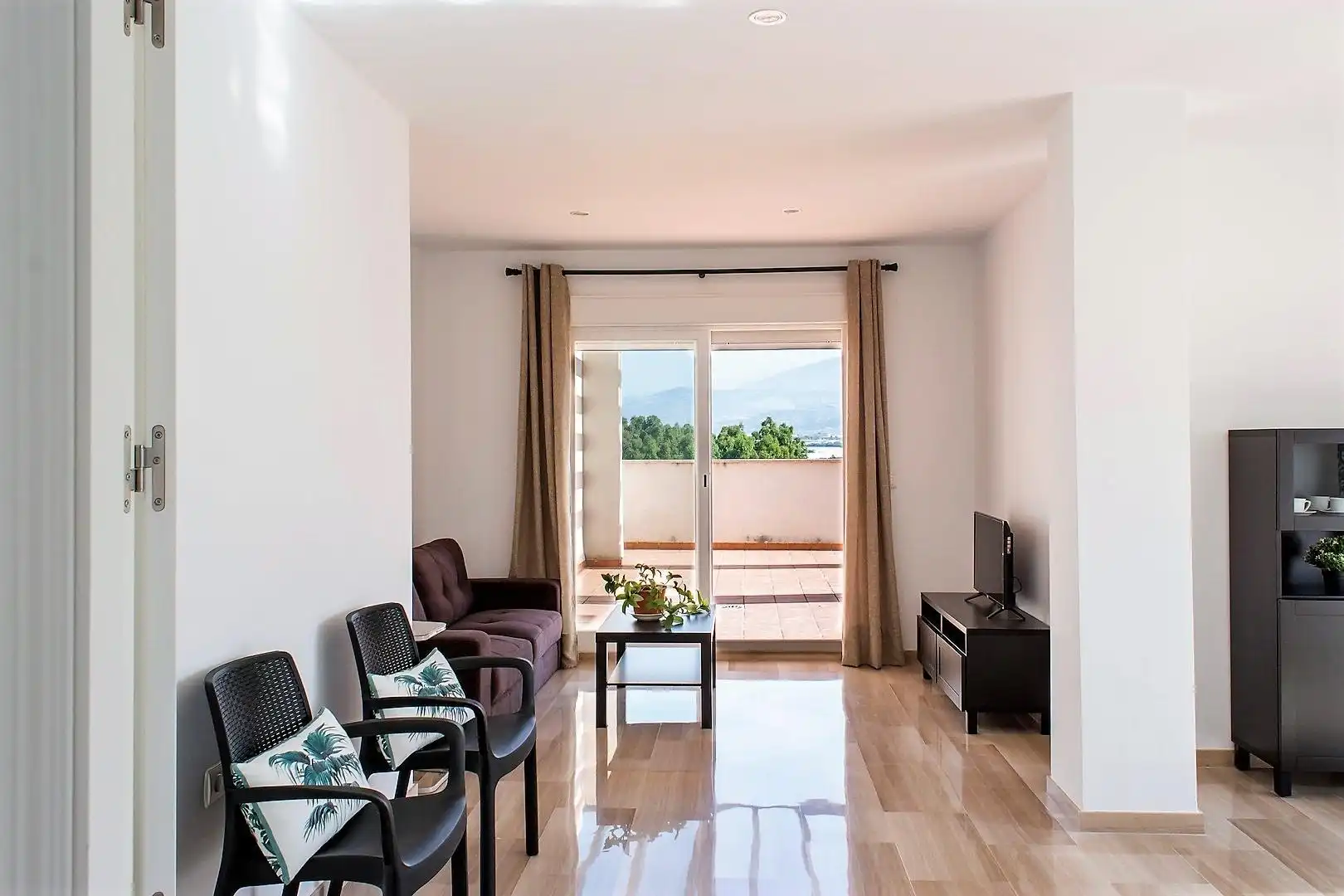 Living room of Attic for rent in Torrenueva Costa  with Terrace, Furnished and Community pool
