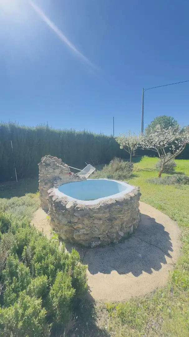 Swimming pool of Country homes for sale in Villarrobledo  with Private garden, Furnished and Oven