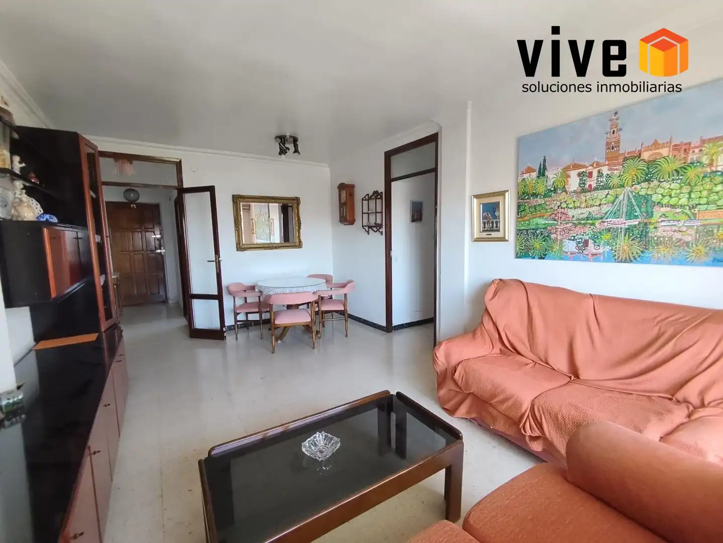 Sala de estar de Piso en venta en Sevilla con Aire acondicionado y Terraza