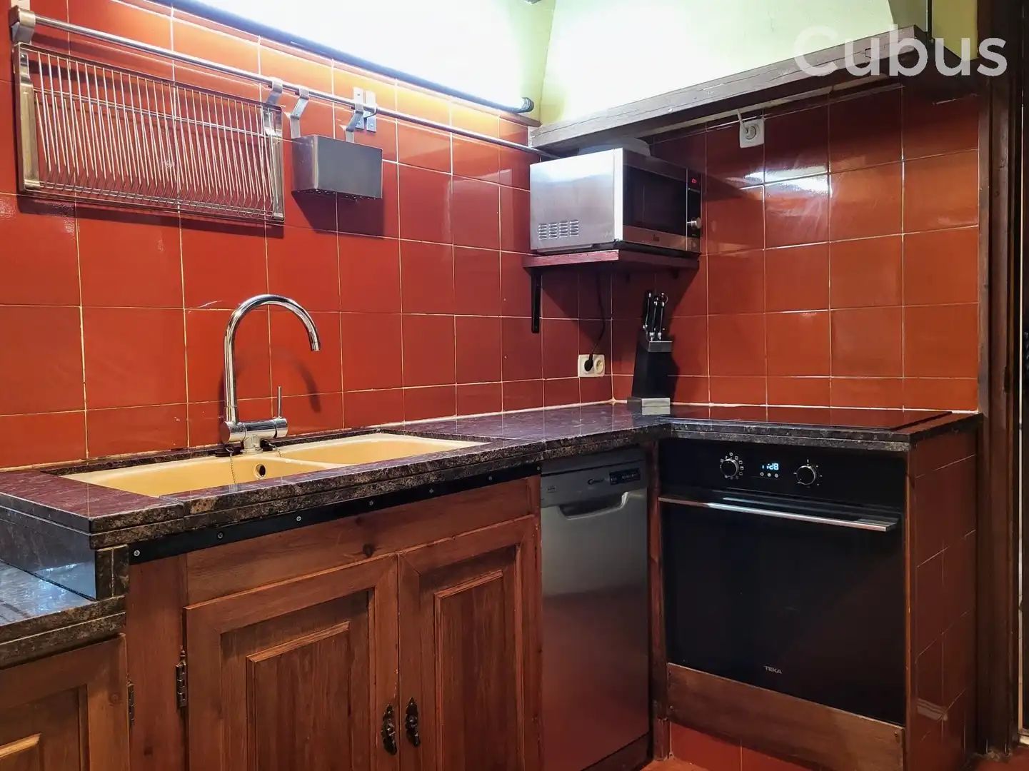 Cocina de Finca rústica en venta en Sant Feliu de Pallerols con Calefacción, Terraza y Trastero