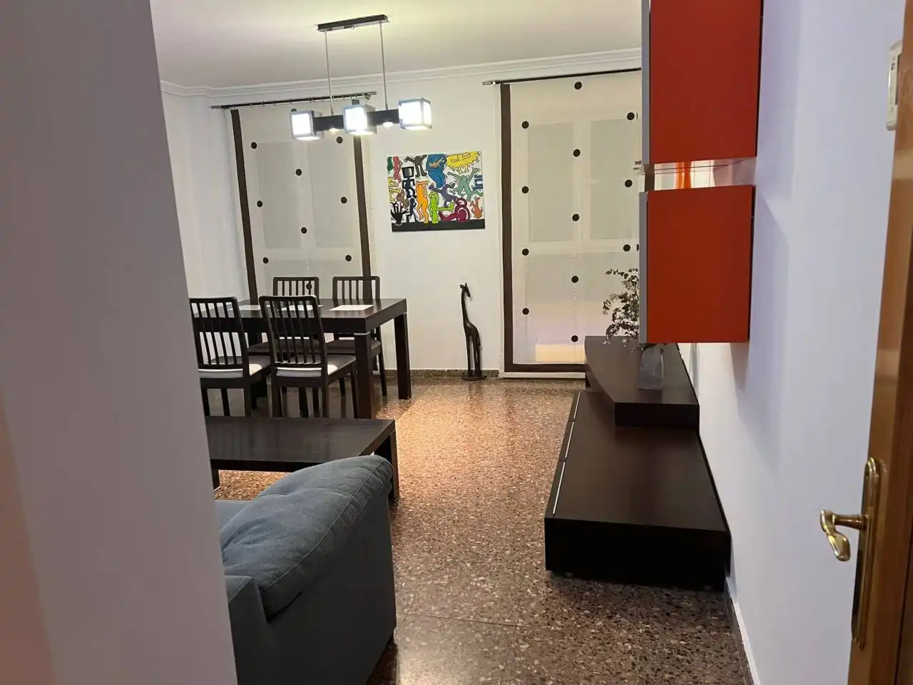 Comedor de Piso de alquiler en Valencia con Aire acondicionado, Calefacción y Amueblado