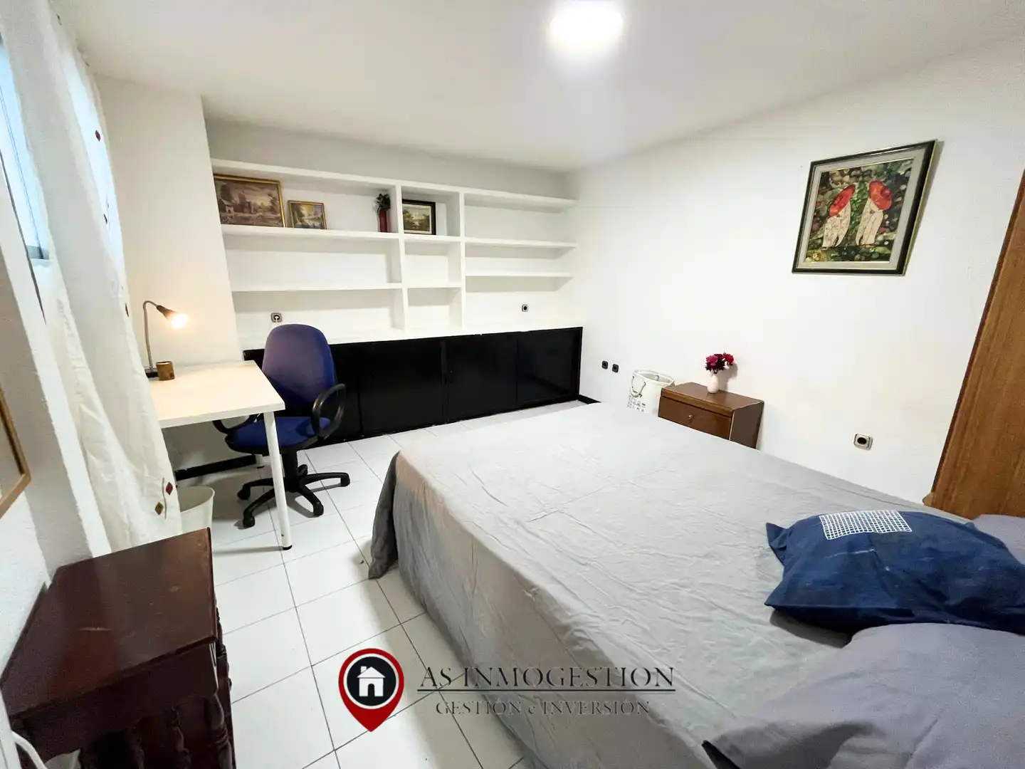 Bedroom of Flat for rent in Madrid  with Air Conditioner, Furnished and Oven