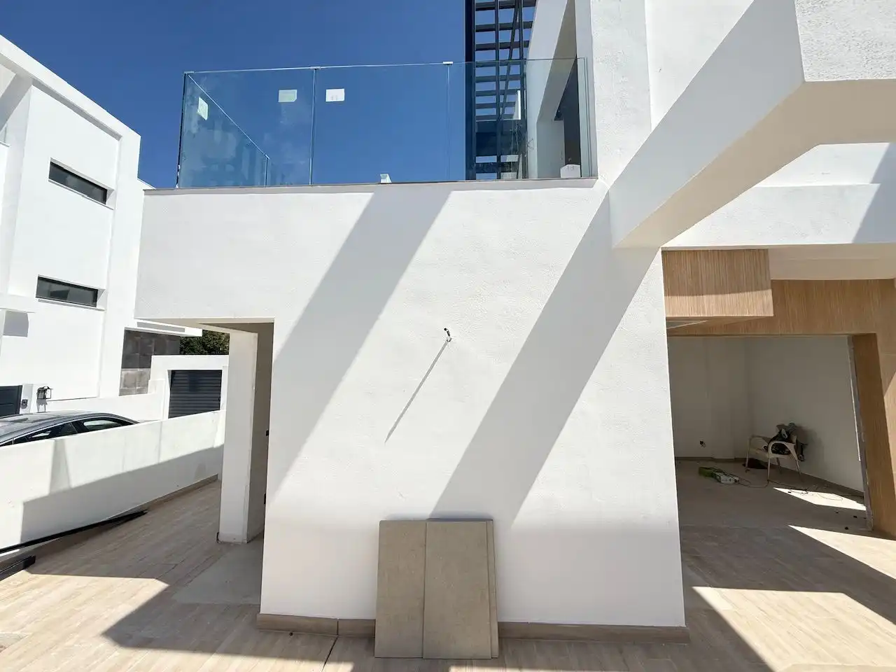 Vista exterior de Casa o chalet en venta en Nerja con Aire acondicionado, Jardín privado y Piscina