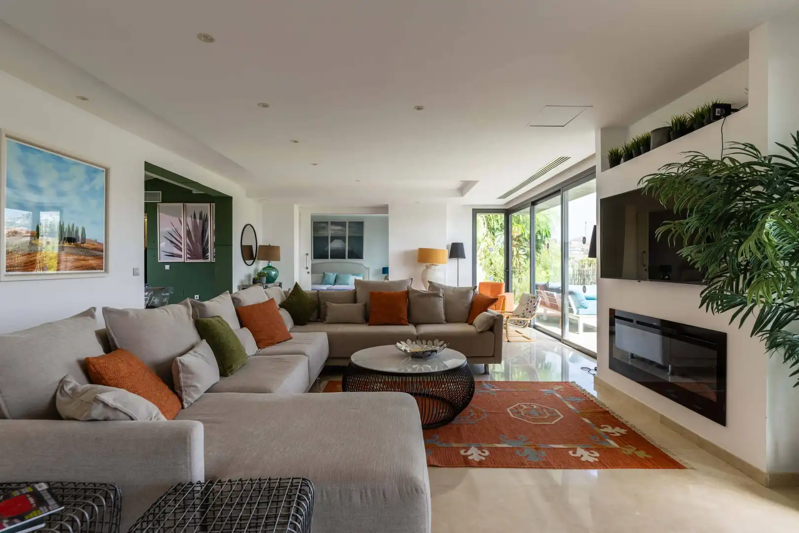 Sala d'estar de Casa o xalet en venda en Salobre Golf