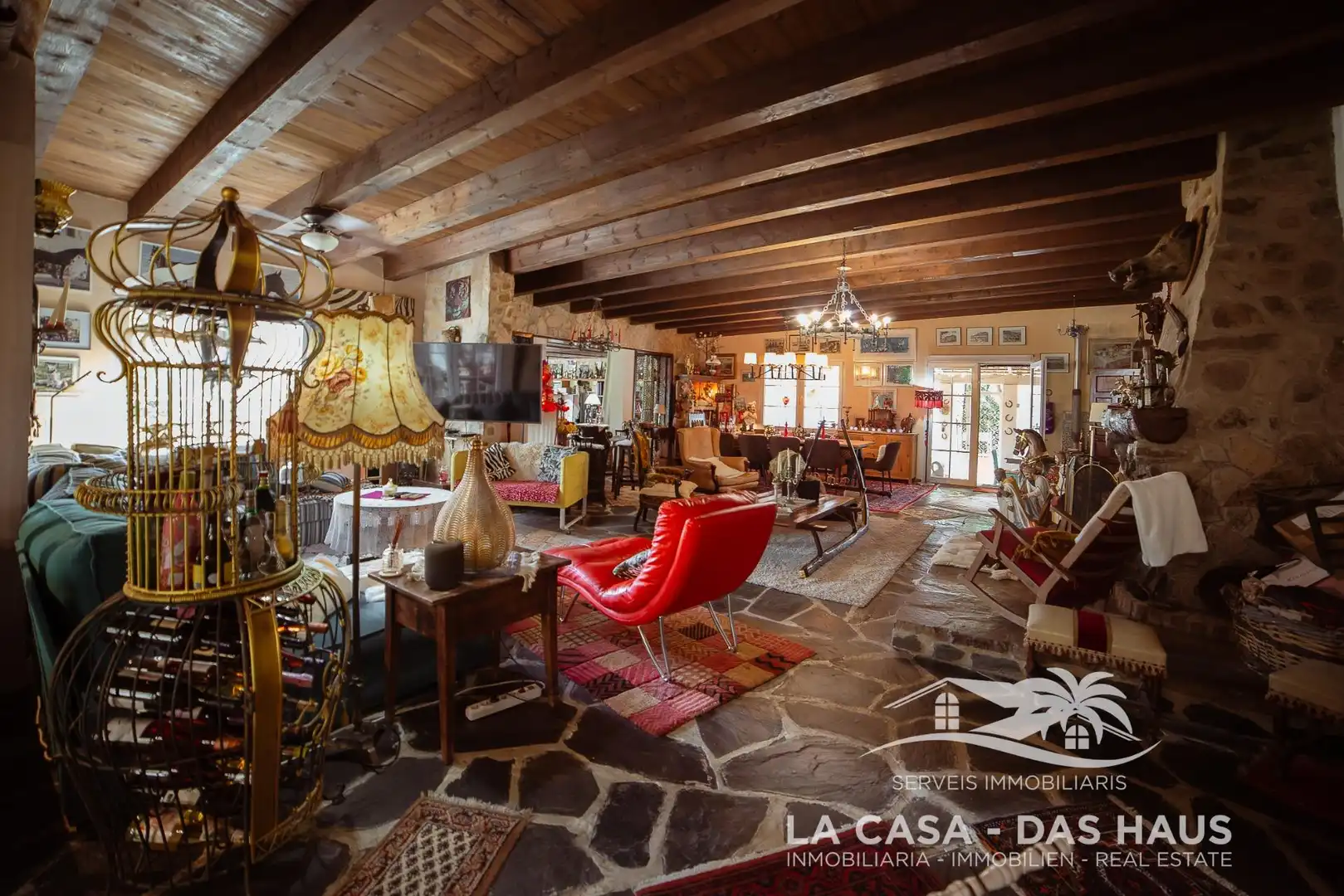 Sala de estar de Finca rústica en venta en Maçanet de la Selva