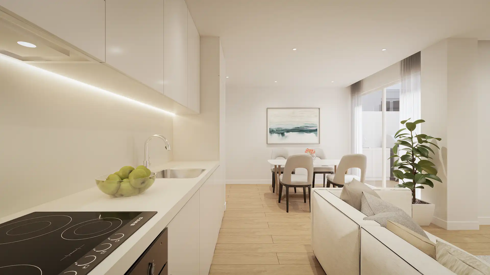 Kitchen of Apartments for sale in San Vicente del Raspeig / Sant Vicent del Raspeig  with Air Conditioner, Terrace and Oven