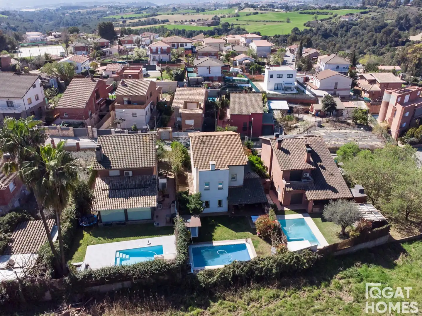 Vista exterior de Casa o xalet en venda en Rubí amb Calefacció, Terrassa i Traster