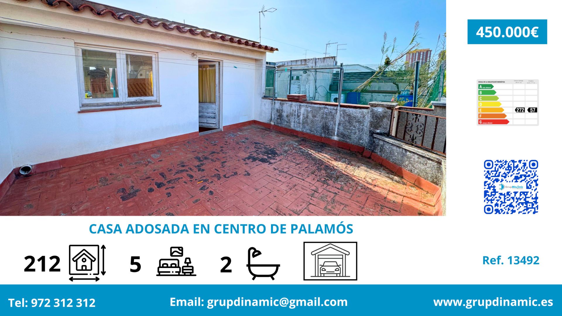Exterior view of Single-family semi-detached for sale in Palamós  with Heating and Terrace